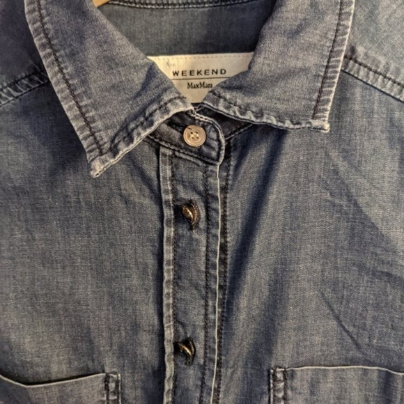 $10 Weekend MaxMara | Chambray Denim Shirt - Picture 3 of 8